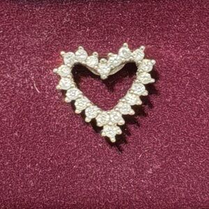 Elegant Gold Heart-Shaped Pendant